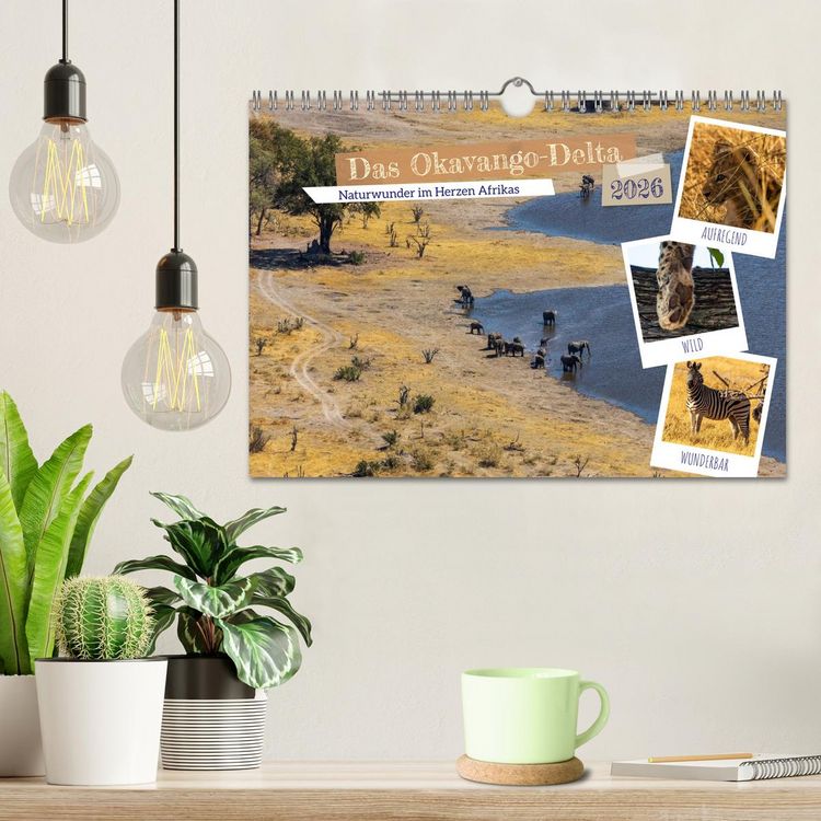 Produktbild: Das Okavango-Delta - Naturwunder im Herzen Afrikas (Wandkalender 2026 DIN A4 quer), CALVENDO Monatskalender