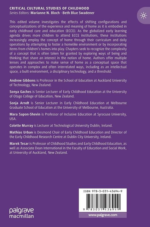 Produktbild: Home in Early Childhood Care and Education