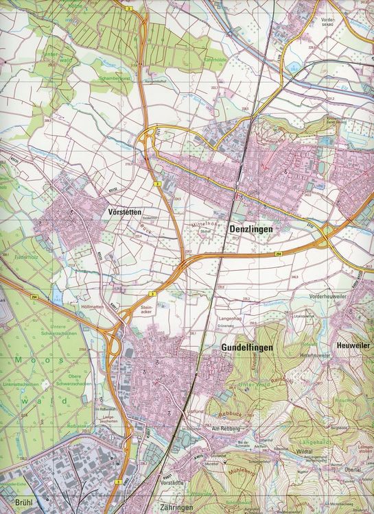 Produktbild: Freiburg im Breisgau Nordost 1 : 25 000