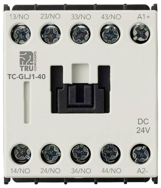 Produktbild: TRU COMPONENTS TC-GYJ1-40-24VDC Hilfssch&uuml;tz 4 Schlie&szlig;er 24 V/DC 10A 1St.