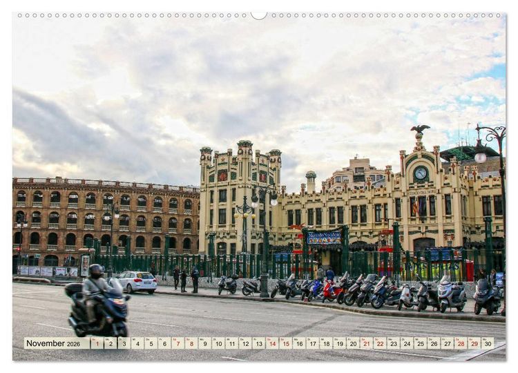 Produktbild: Valencia - sehenswert bei Tag und bei Nacht (Wandkalender 2026 DIN A2 quer), CALVENDO Monatskalender