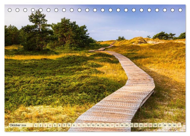 Produktbild: Fischland-Dar&szlig;-Zingst 2026 Impressionen einer Halbinsel (Tischkalender 2026 DIN A5 quer), CALVENDO Monatskalender