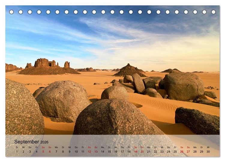 Produktbild: Magische Farbspiele der W&uuml;ste (Tischkalender 2026 DIN A5 quer), CALVENDO Monatskalender
