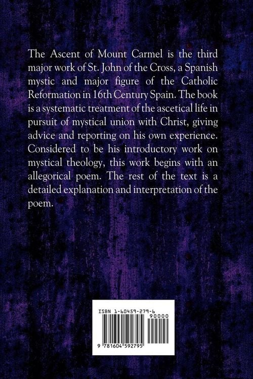 Produktbild: Ascent of Mount Carmel - A Guide to Spiritual Purification and Union with God