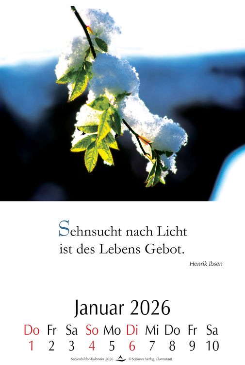 Produktbild: Seelenbilder-Kalender 2026