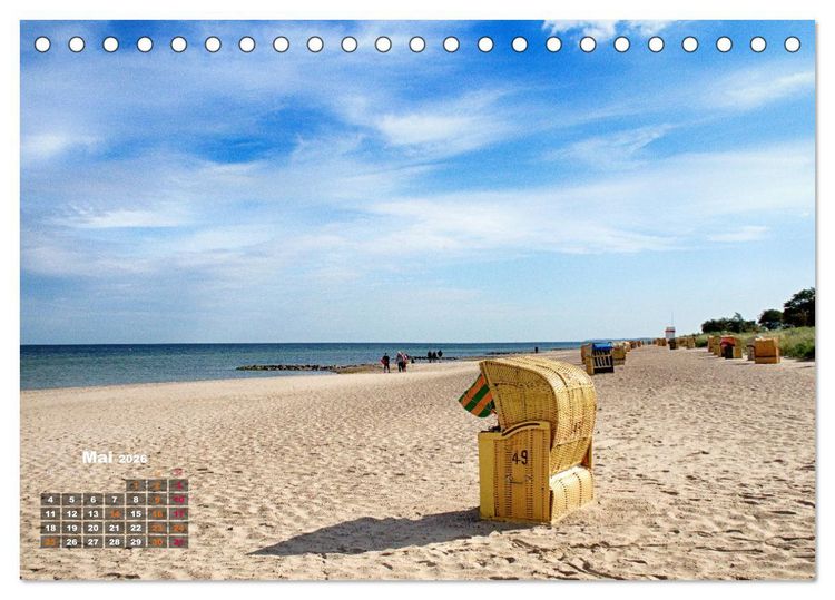 Produktbild: L&uuml;becker Bucht Strand - Sport - Flair (Tischkalender 2026 DIN A5 quer), CALVENDO Monatskalender