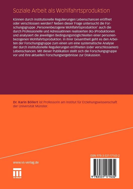 Produktbild: Soziale Arbeit als Wohlfahrtsproduktion