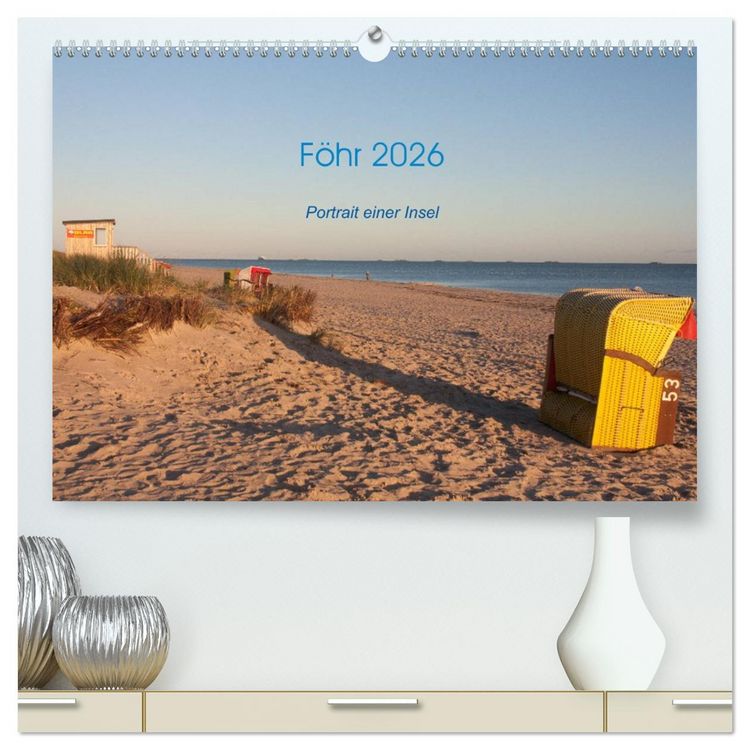 Produktbild: F&ouml;hr 2026. Portr&auml;t einer Insel (hochwertiger Premium Wandkalender 2026 DIN A2 quer), Kunstdruck in Hochglanz