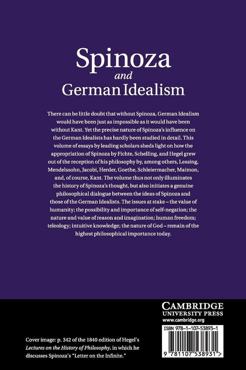 Produktbild: Spinoza and German Idealism