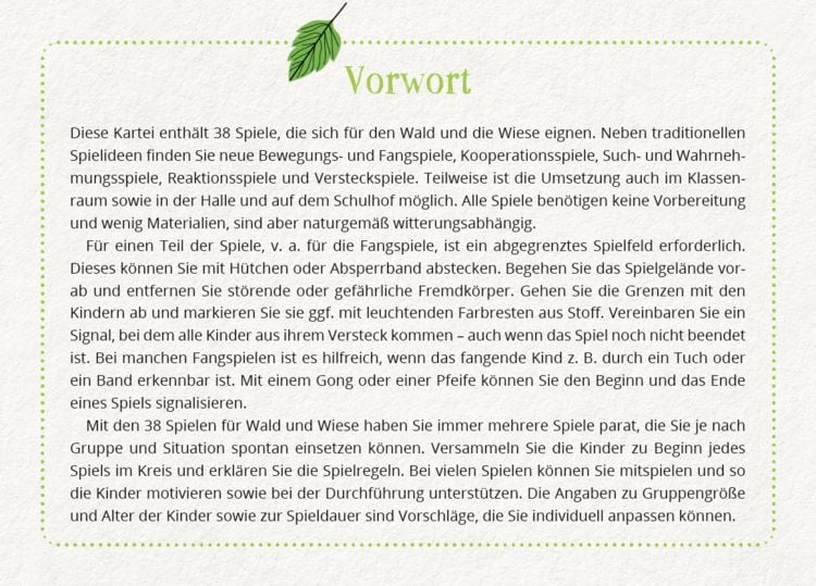 Produktbild: Spiele f&uuml;r Wald und Wiese