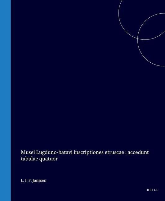 Produktbild: Musei Lugduno-Batavi Inscriptiones Etruscae
