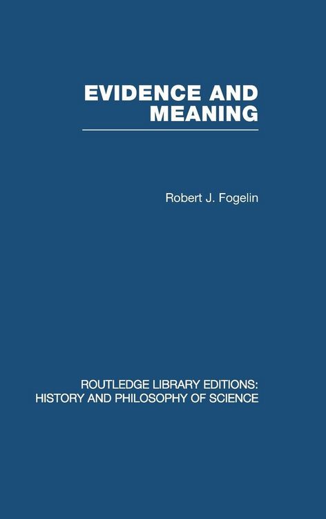 Produktbild: Evidence and Meaning