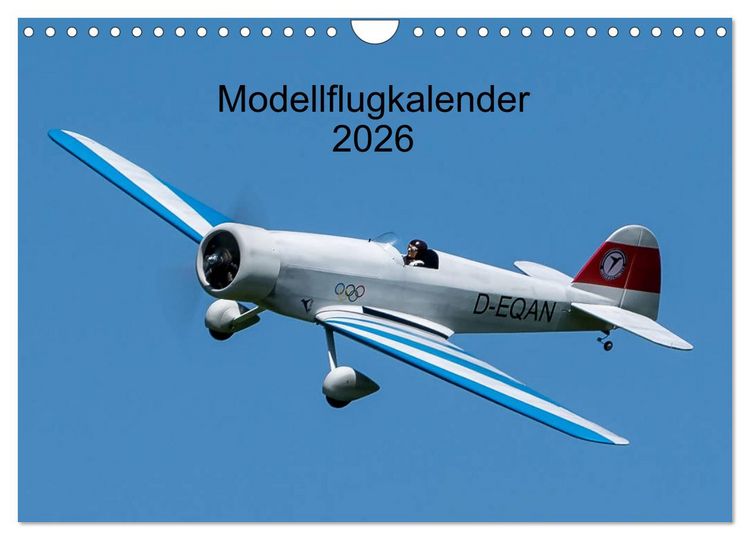 Produktbild: Modellflugkalender 2026 (Wandkalender 2026 DIN A4 quer), CALVENDO Monatskalender