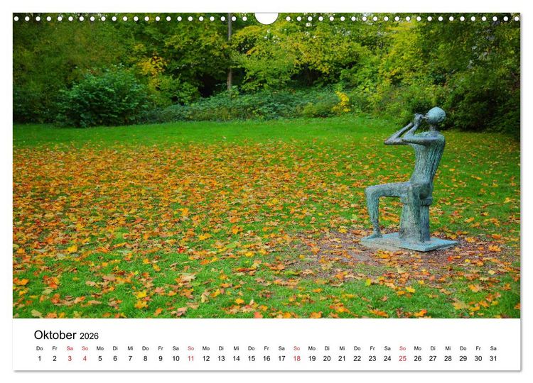Produktbild: Wiesbaden Kunst in der &Ouml;ffentlichkeit (Wandkalender 2026 DIN A3 quer), CALVENDO Monatskalender