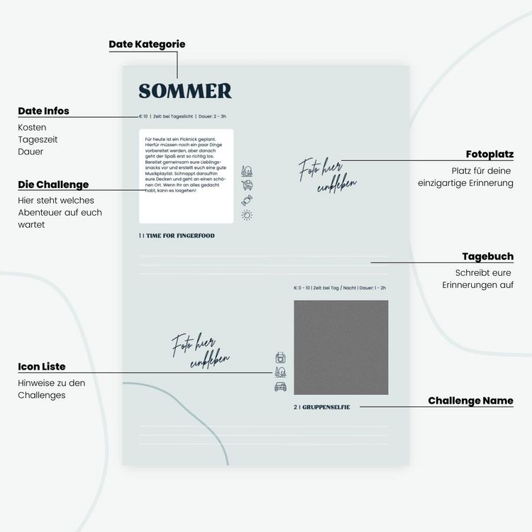 Produktbild: Memories2Make&reg; Challengebuch f&uuml;r Freundinnen