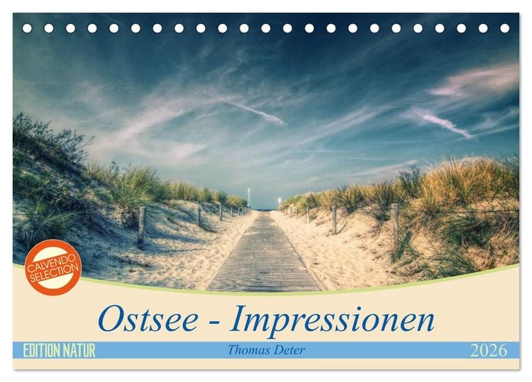 Produktbild: Ostsee - Impressionen (Tischkalender 2026 DIN A5 quer), CALVENDO Monatskalender