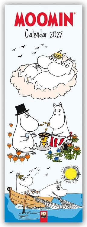 Produktbild: Moomin &ndash; Mumin Kalender &ndash; Slimline-Kalender 2027 &ndash; Original Flame Tree Publishing-Kalender Slimeline [Kalender]