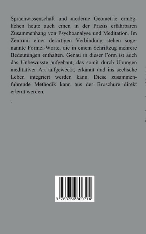 Produktbild: Psychoanalyse / Meditation