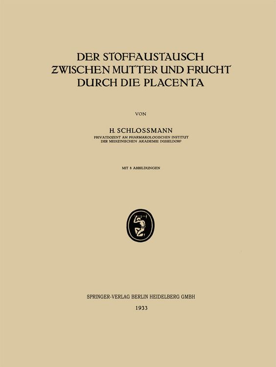 Produktbild: Der Stoffaustausch Zwischen Mutter und Frucht Durch die Placenta