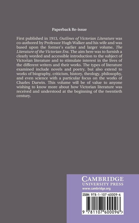 Produktbild: Outlines of Victorian Literature