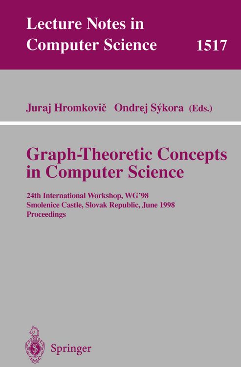 Produktbild: Graph-Theoretic Concepts in Computer Science