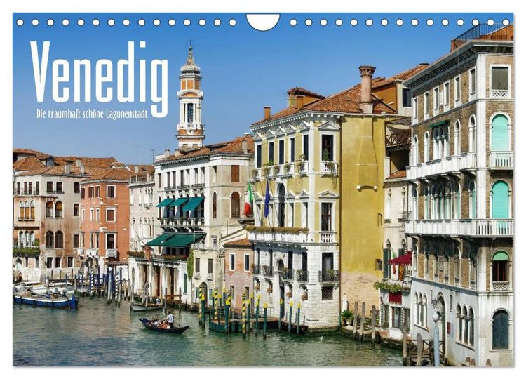 Produktbild: Venedig - Die traumhaft sch&ouml;ne Lagunenstadt (Wandkalender 2026 DIN A4 quer), CALVENDO Monatskalender