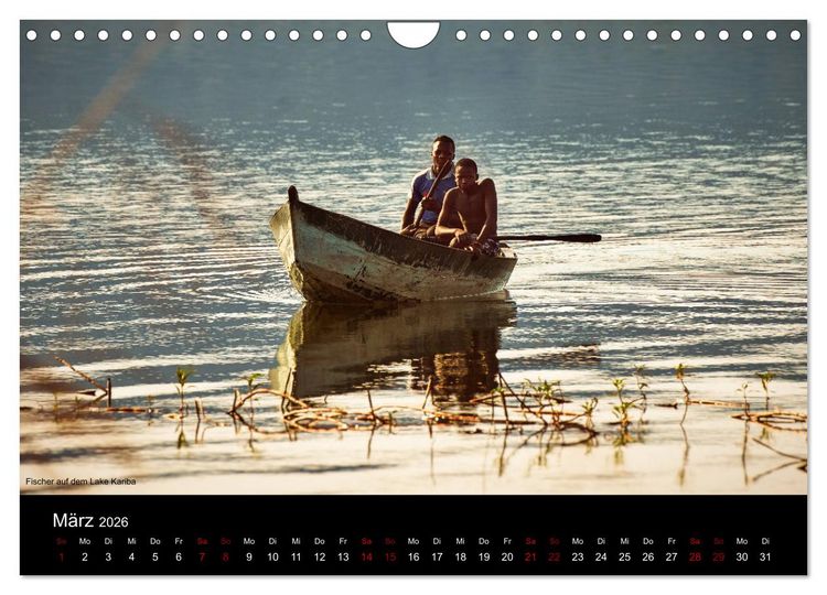 Produktbild: SAMBIA IM HERZEN AFRIKAS (Wandkalender 2026 DIN A4 quer), CALVENDO Monatskalender