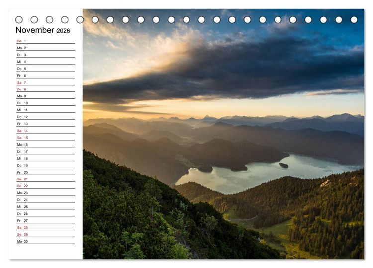 Produktbild: Atemberaubende Alpenwelt (Tischkalender 2026 DIN A5 quer), CALVENDO Monatskalender