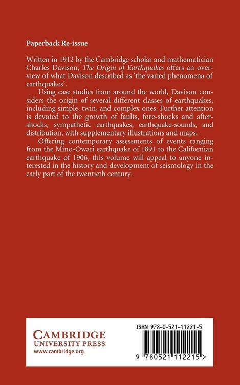Produktbild: Origin of Earthquakes