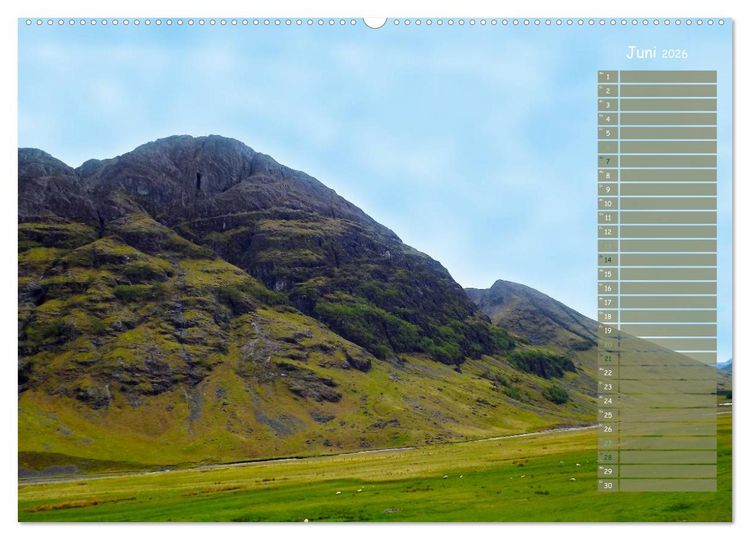 Produktbild: Scotland - Highlands (hochwertiger Premium Wandkalender 2026 DIN A2 quer), Kunstdruck in Hochglanz