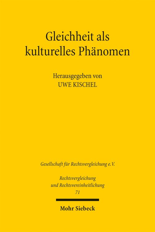 Produktbild: Gleichheit als kulturelles Ph&auml;nomen