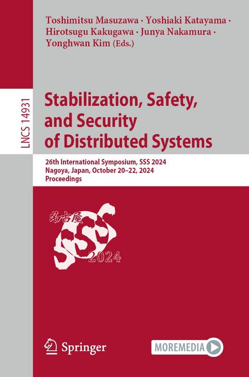 Produktbild: Stabilization, Safety, and Security of Distributed Systems