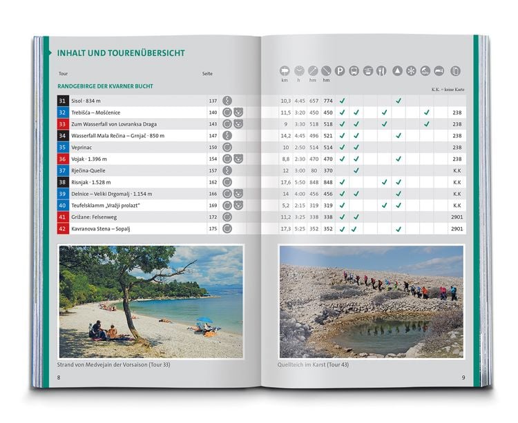 Produktbild: KOMPASS Wanderf&uuml;hrer Istrien mit Kvarner-Bucht, Krk, Rab, Cres und Losinj, 55 Touren