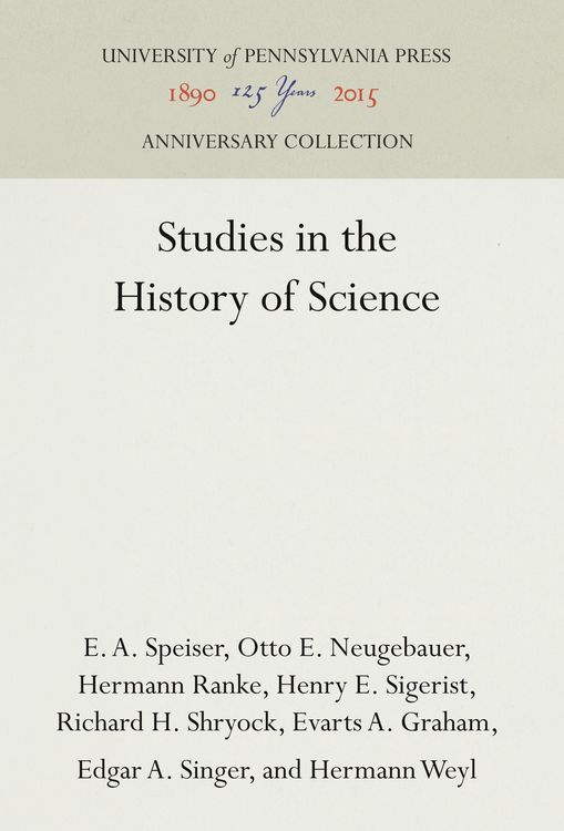 Produktbild: Studies in the History of Science