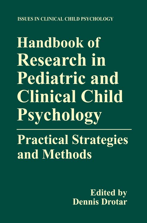 Produktbild: Handbook of Research in Pediatric and Clinical Child Psychology