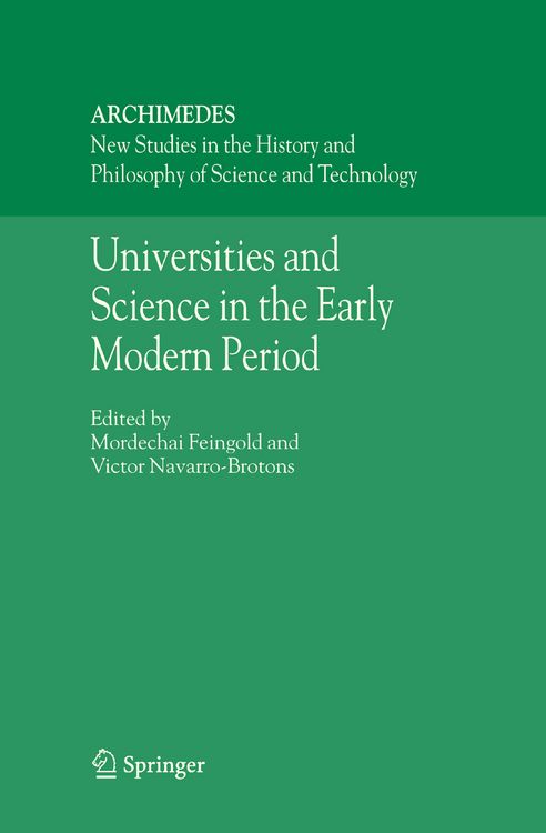 Produktbild: Universities and Science in the Early Modern Period