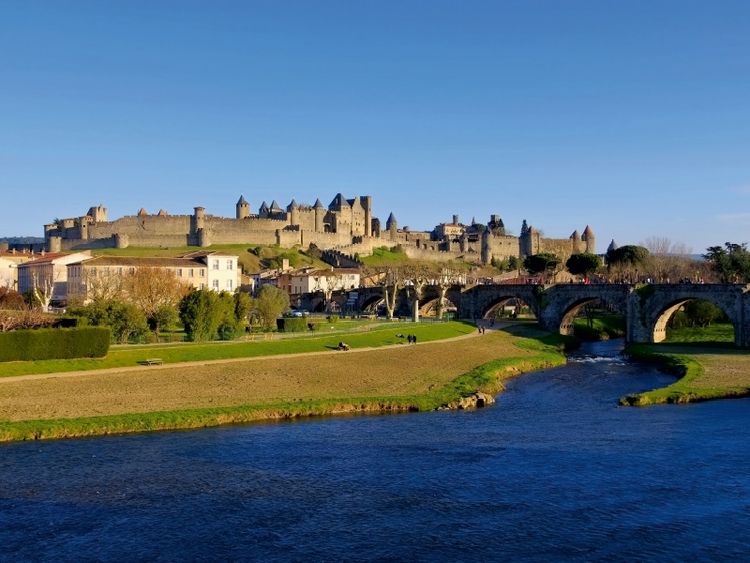 Produktbild: CALVENDO Puzzle Cit&eacute; de Carcassonne 1000 Teile Puzzle quer | 1000 Teile Lege-Gr&ouml;&szlig;e 64 &times; 48 cm Foto-Puzzle f&uuml;r gl&uuml;ckliche Stunden