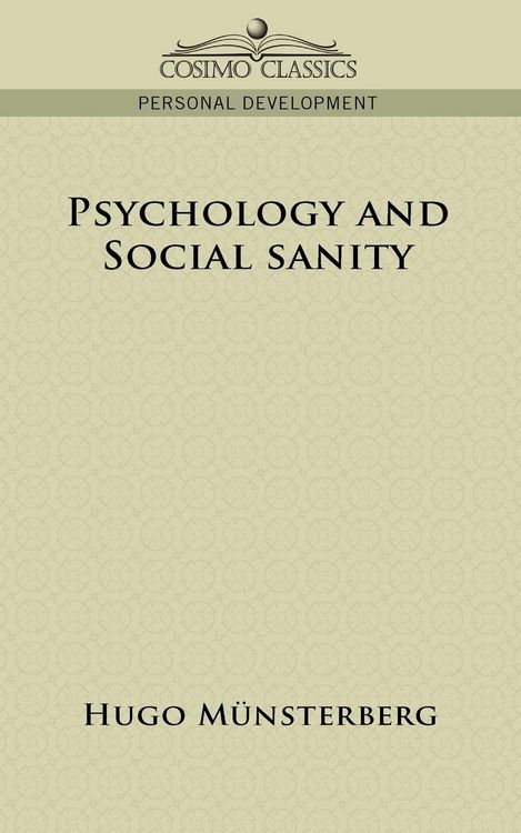 Produktbild: Psychology and Social Sanity