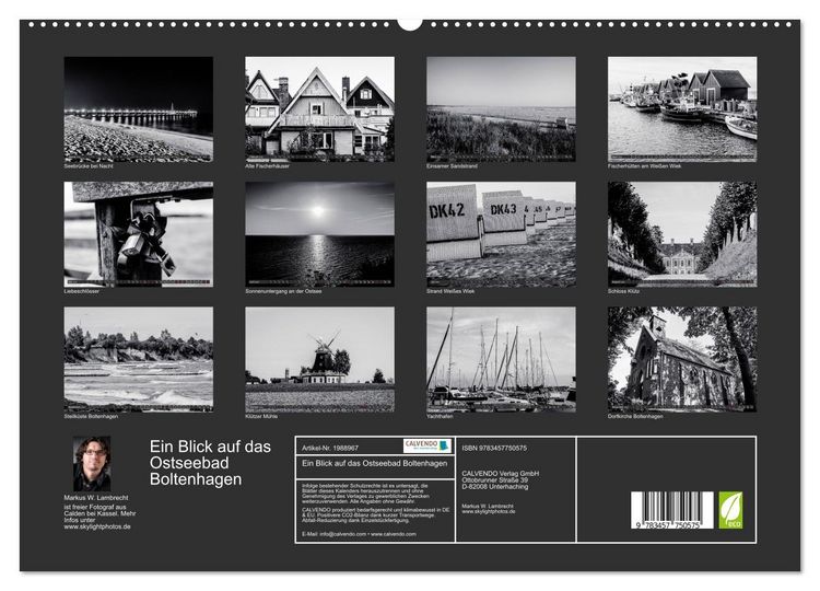 Produktbild: Ein Blick auf das Ostseebad Boltenhagen (hochwertiger Premium Wandkalender 2026 DIN A2 quer), Kunstdruck in Hochglanz