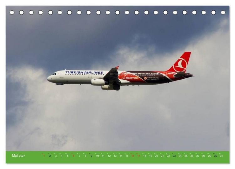Produktbild: Die sch&ouml;nsten Flugzeug-Bemalungen (Tischkalender 2027 DIN A5 quer), CALVENDO Monatskalender