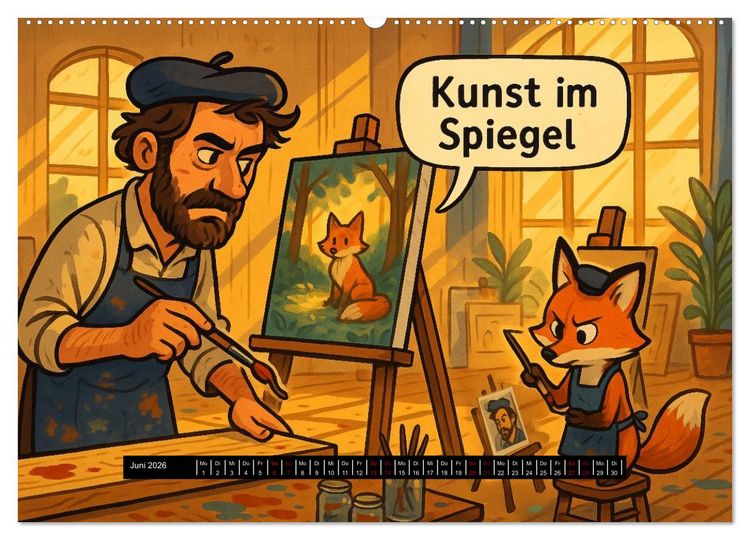 Produktbild: Tierischer Berufsalltag (hochwertiger Premium Wandkalender 2026 DIN A2 quer), Kunstdruck in Hochglanz