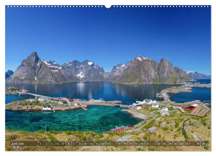Produktbild: Die Farben Skandinaviens (Wandkalender 2026 DIN A2 quer), CALVENDO Monatskalender