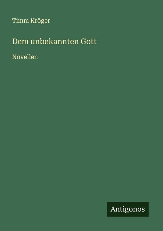 Produktbild: Dem unbekannten Gott