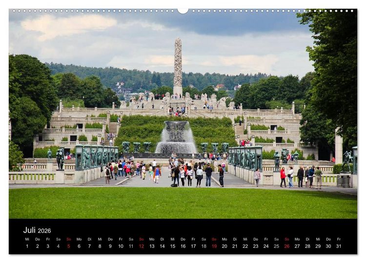 Produktbild: Oslo (Wandkalender 2026 DIN A2 quer), CALVENDO Monatskalender