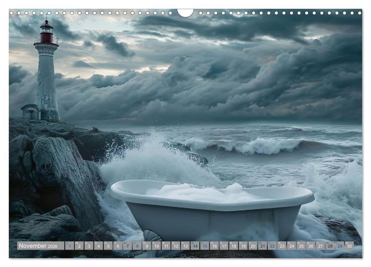 Produktbild: Wannenidylle (Wandkalender 2026 DIN A3 quer), CALVENDO Monatskalender