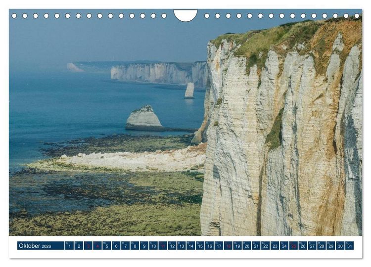 Produktbild: Normandie - raue K&uuml;sten, sanfte H&uuml;gel (Wandkalender 2026 DIN A4 quer), CALVENDO Monatskalender