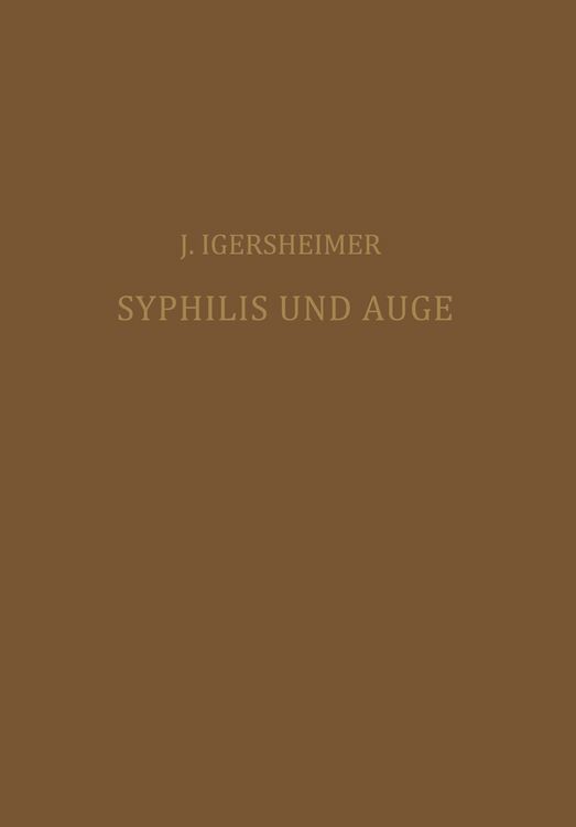 Produktbild: Syphilis und Auge