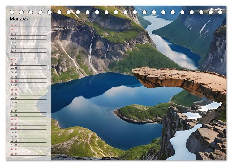 Produktbild: Magische Momente mit Naturspektakeln (Tischkalender 2026 DIN A5 quer), CALVENDO Monatskalender