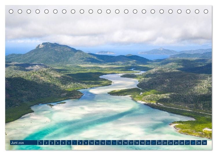 Produktbild: Great Barrier Reef und die Whitsundays (Tischkalender 2026 DIN A5 quer), CALVENDO Monatskalender