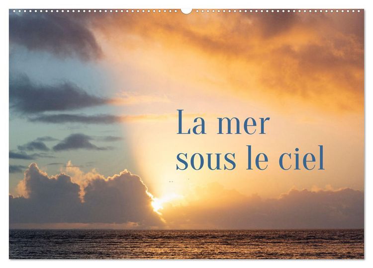 Produktbild: La mer sous le ciel (Calendrier mural 2026 DIN A2 vertical), CALVENDO calendrier mensuel